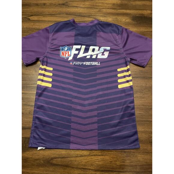 Minnesota Vikings Reversible NFL Flag Football Jersey Youth Sz L Fancore Team - Picture 3 of 8